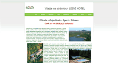 Desktop Screenshot of leshotel.cz