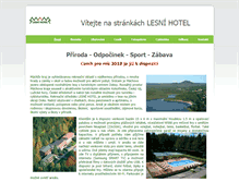 Tablet Screenshot of leshotel.cz